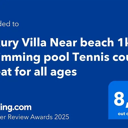 וילה Luxury Near 1km Swimming Pool Tennis Court Great For Ages פלאיה בלנקה